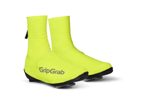 GripGrab PACR Waterproof Road Shoe Covers, yellow hi-vis, L