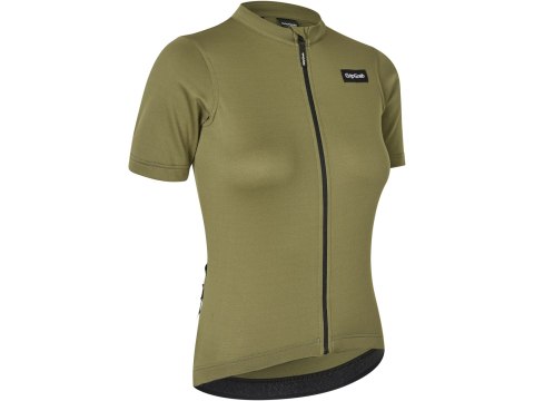 GripGrab W's EXPLR Merinotech Short Sleeve Jersey, Women's, M olive green