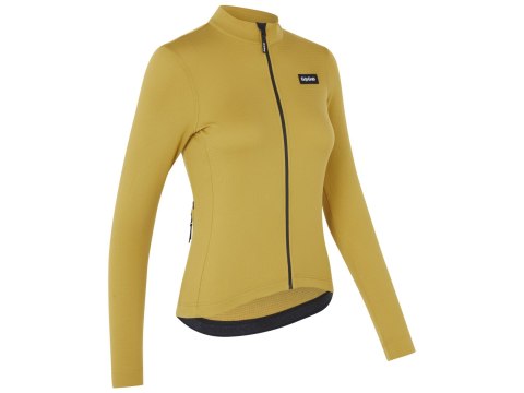GripGrab W's EXPLR Merinotech Therm Long Sleeve Jersey, Women's, S mustard yellow