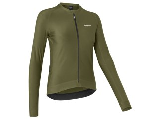 GripGrab W's PACR Long Sleeve Jerse Women's, XS, olive green
