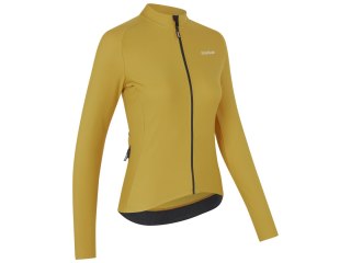GripGrab W's PACR Thermal Long Slee Jersey, Women's, M, mustard yellow