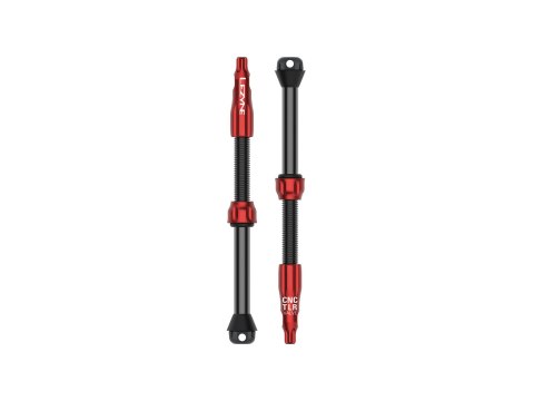 Lezyne Tubeless Valve CNC Pro 80mm red