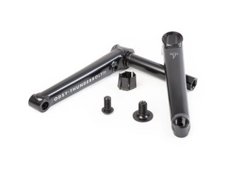 Odyssey Thunderbolt DJ Crankset 170mm RHD, rust proof black