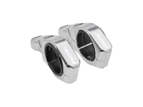 REVERSE Stem Black-ONE D-2 45 mm Ø31,8 mm & Ø35 mm, silver Direct Mount