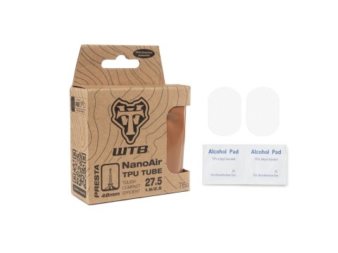 WTB tube 27.5 x 1.9/2.5", Presta NanoAir TPU, 48 mm valve tan