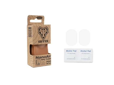 WTB tube 700 x 18/32, Presta NanoAir TPU, 65 mm valve tan