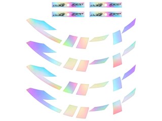 ZIPP Decal Kit 404 silver foil, single wheel