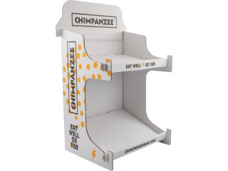 CHIMPANZEE Cardboard Stand 4 compartments empty