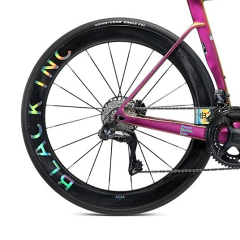 Komplet kół szosowych BLACK INC 48//58 CeramicSpeed bearings Clincher Disc Brake (XDR) wys. stożka przód 48 / tył 58 mm, k. Chro