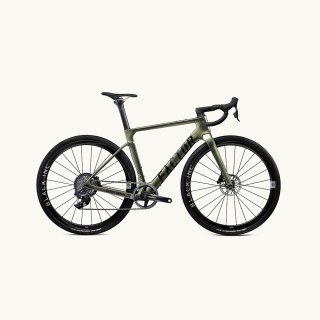 Rama FACTOR (Zestaw Premium) OSTRO GRAVEL UDH Disc k. Olive Green, r. 54