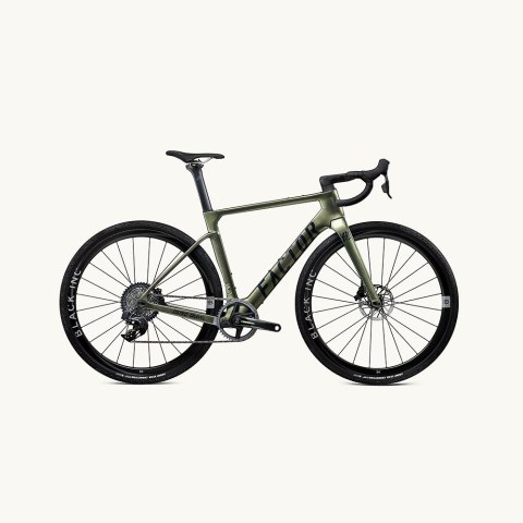 Rama FACTOR (Zestaw Premium) OSTRO GRAVEL UDH Disc k. Olive Green, r. 54