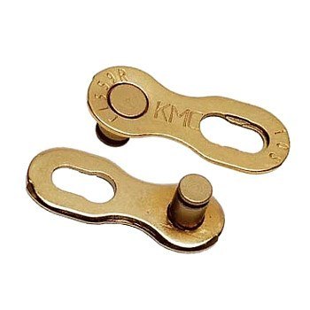 KMC spinki do łańcucha 2szt 12NR Ti-N złoty