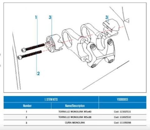 Orbea serwis adapter mostka 11 jedna linka ORDU