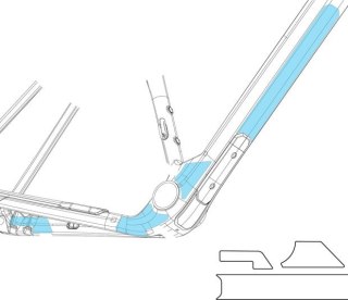 Orbea serwis osłona ramy, naklejki transparentne TERRA OMR 23