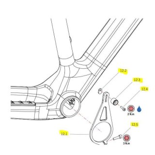 Orbea serwis zestaw ALMA KARBON CHAINGUIDE BB PRESSFIT 1X MTB 2021
