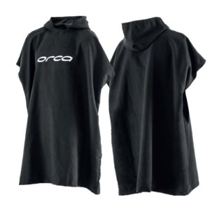 Orca akcesoria ręcznik typu poncho czarny