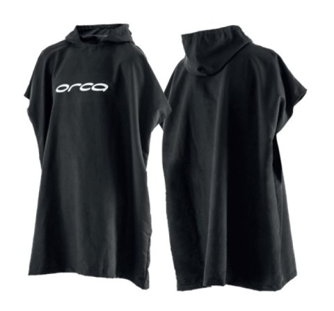 Orca akcesoria ręcznik typu poncho czarny