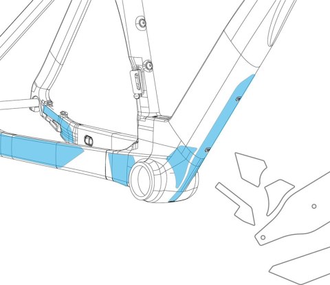 Orbea serwis osłona, naklejka przezroczysta ramy ORCA AERO OMX
