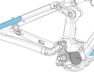 Orbea serwis osłona ramy, naklejka transparentna RISE H 2022
