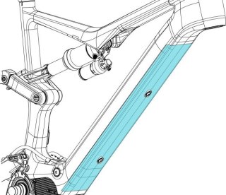 Orbea serwis oslona ramy, naklejka transparentna RISE M 2023