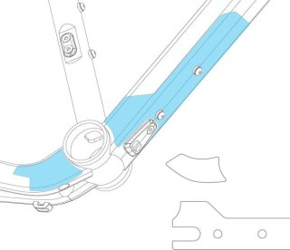 Orbea serwis oslona ramy, naklejka transparentna Terra H 22