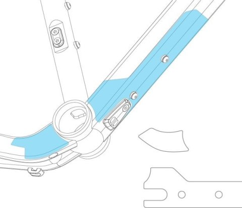 Orbea serwis oslona ramy, naklejka transparentna Terra H 22