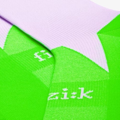 FIZIK PONOŽKY PERFORMANCE LILIAC/NEON GREEN (FZSOCKROA0385D)