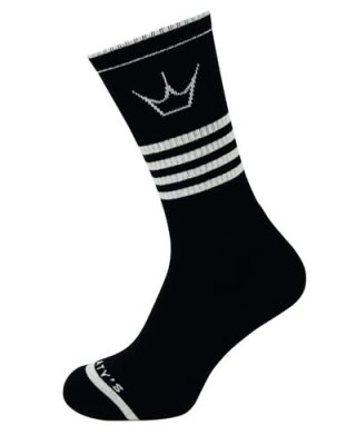PEATY'S PONOŽKY SHREDSOCKS BAND BLACK / WHITE (PPW-SCK-BND-BK/WT-10)