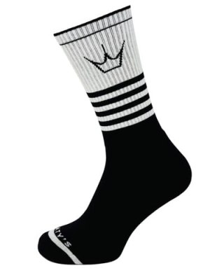 PEATY'S PONOŽKY SHREDSOCKS BAND WHITE / BLACK (PPW-SCK-BND-WT/BK-10)