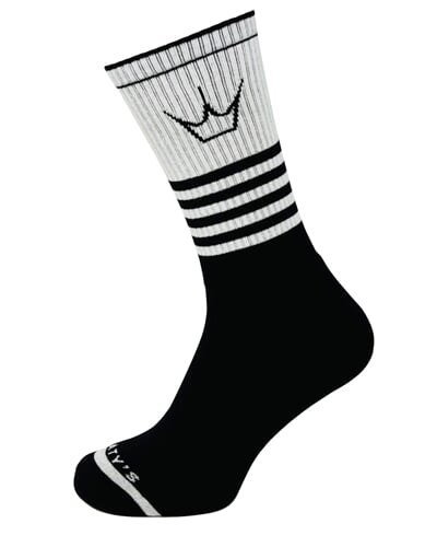 PEATY'S PONOŽKY SHREDSOCKS BAND WHITE / BLACK (PPW-SCK-BND-WT/BK-10)
