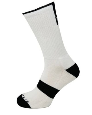 PEATY'S PONOŽKY SHREDSOCKS BLOCK WHITE / BLACK (PPW-SCK-BLC-WT/BK-10)