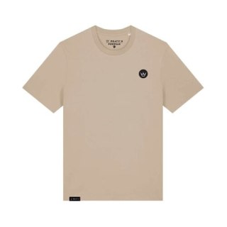 PEATY'S PUBWEAR TRIKO S KRÁTKÝM RUKÁVEM EMBROIDERED CROWN DESERT DUST (PPW-25-TEE-CWN-DST)