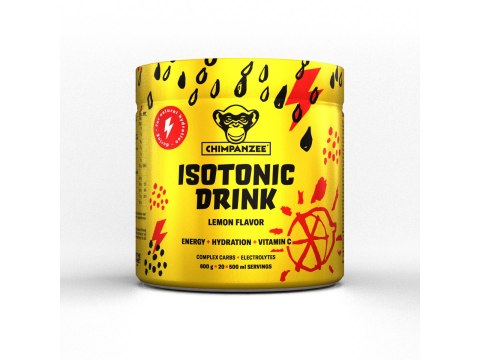 CHIMPANZEE Iso-Drink Lemon 600g per can makes 20 portions of prepared drink