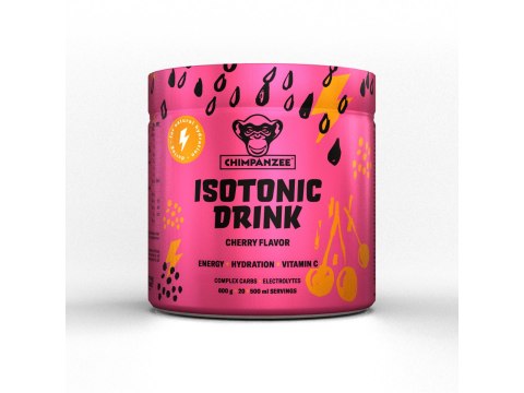 CHIMPANZEE Iso-Drink Wild Cherry 600g per can makes 20 portions of prepared drink