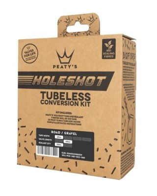 PEATY'S HOLESHOT ZESTAW DO KONWERSJI TUBELESS 23 MM (ROAD / GRAVEL) (PCK-HB1-R23-V60-4)