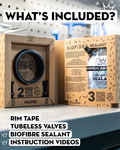 PEATY'S HOLESHOT ZESTAW DO KONWERSJI TUBELESS 32 MM (ENDURO / DH) (PCK-HB2-R32-V42-4)