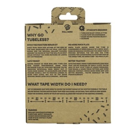 PEATY'S HOLESHOT ZESTAW DO KONWERSJI TUBELESS 37 MM (ENDURO / DH (WIDE)) (PCK-HB2-R37-V42-4)