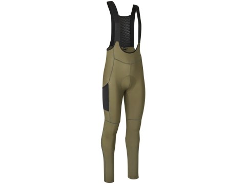 GripGrab PACR Thermal Bib Tights XXL, olive green