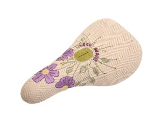 Odyssey x Bloom BMX Pivotal slim, cream corduroy with flowers