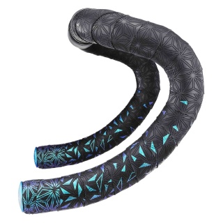 Owijka Supacaz Super Sticky Kush - Star Fade - Blue Refractor + Blue Star Plugz