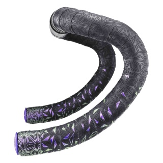 Owijka Supacaz Super Sticky Kush - Star Fade - Purple Refractor + Purple Star Plugz