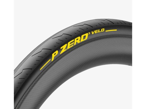 Pirelli Tire P ZERO Velo Tubular 28-28", TechBELT, 320 TPI YellowSOFT, Black, TU