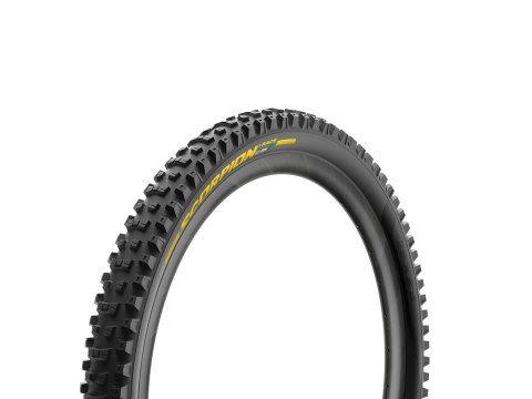 Pirelli Tire Scorpion Race DH T 29 x 2.5, DualWALL+, 60 TPI SmartEVO DH, Yellow label, TLR