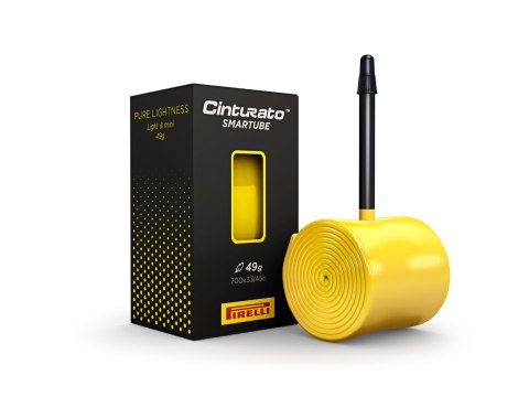 Pirelli Tube Cinturato SmarTUBE 33/45-622, Presta 60mm Yellow w/ black valve