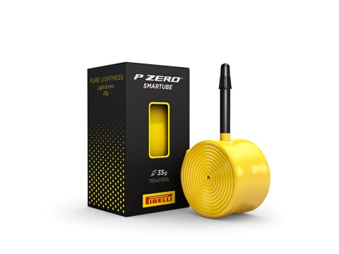 Pirelli Tube P ZERO SmarTUBE 23/32-622, Presta 80mm Yellow w/ black valve