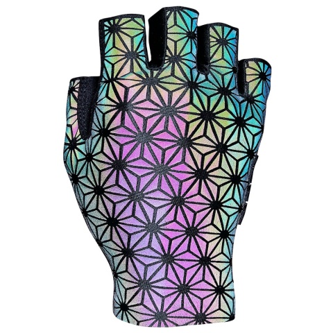 Rękawiczki Supacaz SupaG Clarino Gloves - Oil Slick Reflective (L)