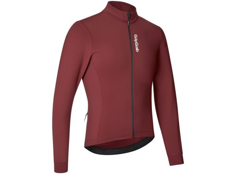 GripGrab RIDE Thermal Long Sleeve Jersey, XL, dark red