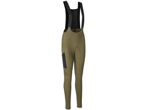 GripGrab W's PACR Thermal Bib Tight M, olive green
