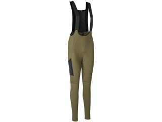 GripGrab W's PACR Thermal Bib Tight XS, olive green
