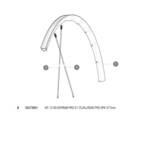 MAVIC KIT 12 DS KSYRIUM PRO D 17C/ALLROAD PRO SPK 277MM (V2272601)